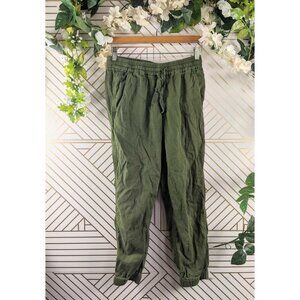 J. Crew Point Sur Seaside Pant in Cotton Twill Deep Moss H7729 size 0